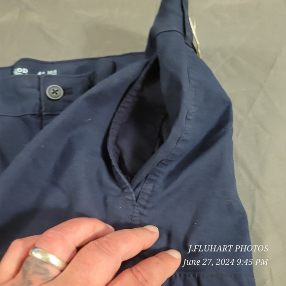 IZOD SALTWATER WASH CARGO SHORTS NAVY BLUE BNWT - Picture 5 of 16